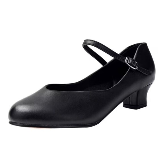 Stelle Dance Shoes Size 10 Mary Janes Low Block Heels Classic Comfortable Salsa - Picture 2 of 16